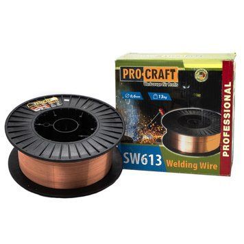 Зварювальний дріт Procraft SW613 0.6 мм 13 кг 2914937936 фото